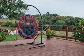 Balanço Macaípe com suporte - Corda náutica by DeckDecor.