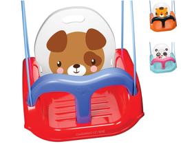 Balanço meu balancinho bichinhos c/ corda cinto e proteção até 30kg - pais e filhos