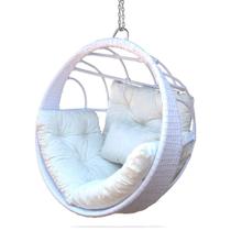 Balanço ninho confort branco cadeira suspensa feita em alumínio com fibra sintética para varanda área externa área de piscina