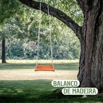 Balanço Para Criança Ou Adulto Em Madeira Maciça Com A Corda