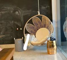 Balanço Pendurado Pétola Flor Corda Náutica Rami Balanço Pendurado Pétola Flor Corda Náutica Rami