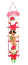 Balanço Personagens Natalinos em Poliéster 76 cm Decoração de Natal