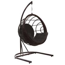 Balanço San José Alumínio Revestido em Fibra Sintética - Tecido Duna Preto