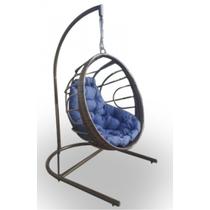 Balanço San José Alumínio Revestido em Fibra Sintética - Tecido Linum Azul