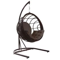 Balanço San José Alumínio Revestido em Fibra Sintética - Tecido Lisato Grafite