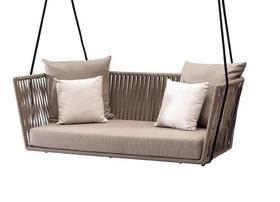 Balanço Suspenso De Teto Em Fibra Sintética Luxo Jardim Sala