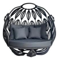 Balanço Suspenso Em Corda Náutica E Alumínio Área Externa Balanço Suspenso Em Corda Náutica E Alumínio Área Externa