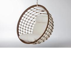 Balanço Suspenso Em Fibra E Aluminio Varanda Jardim Sala