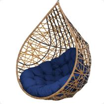 Balanço Suspenso Ninho Gota Com Mosquetão E Mola Para área Externa - Caramelo A2