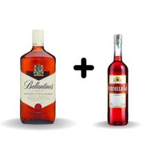 Balantines com Vermelhão bebida álcoolica whiskey clássico
