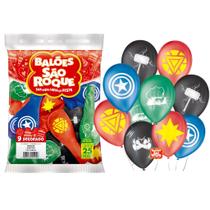 Balão 09 Tema Super Heróis 25UN Sortido 1081569625 São Roque