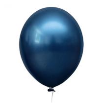 Balão 12 Alumínio Azul Meia Noite 25 Un - Happy Day