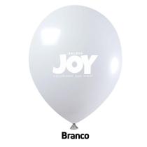 Balao 14 liso branco c/12 - joy - JOY BALOES