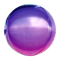 Balao 20 esfera degrade lilás - Mundo Bizarro
