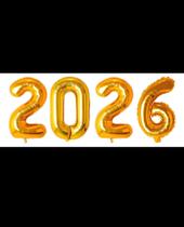 Balão 2026 Metalizado Decoração De Festa Ano Novo Inflável Balão 2026 Metalizado Decoração De Festa Ano Novo Inflável
