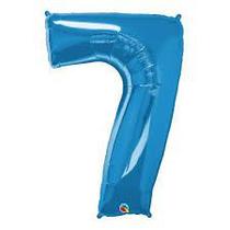 Balão 40 numero 7 azul safira 30539 Balão 40 numero 7 azul safira 30539