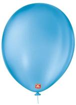 Balao 5 liso redondo c/50 azul turquesa sao roque