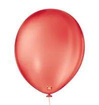 Balao 5 liso redondo c/50 vermelho quente sao roque