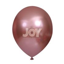 Balão 5 Polegadas Metalizado Redondo Balões Joy 25und