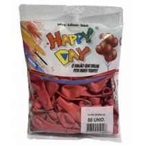 Balão 5 Vermelho 50un - Happy Day