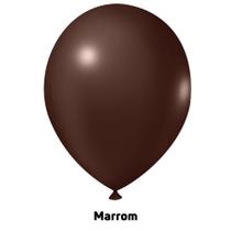 Balao 7 Liso Marrom C/50 Joy - JOY BALOES Balao 7 Liso Marrom C/50 Joy - JOY BALOES