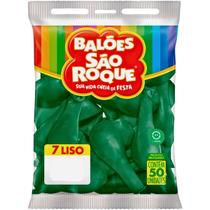 Balão 7 Liso Verde Pacote Com 50Un Decoração Festa São Roque Balão 7 Liso Verde Pacote Com 50Un Decoração Festa São Roque