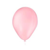 Balão 7 Rosa Baby Liso - 50 Unidades