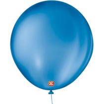 Balão 8 Liso Azul Cobalto Pacote com 50