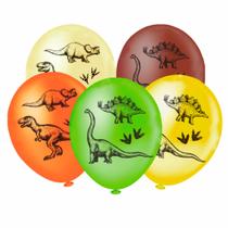 Balão 8 Polegadas Dinossauro Sortido 20 Unidades Piffer Festas - Inspire sua Festa