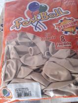 Balao 8 redondo fest bal Bege - DelRei ind artefatos latex