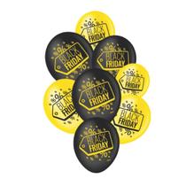 Balao 8 tema black friday sortido c/20un - 215001