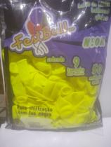 Balao 9 amarelo neon c/50 festball