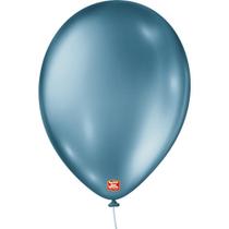 Balao 9 Liso Metalizado Azul PCT.C/25 Balao 9 Liso Metalizado Azul PCT.C/25