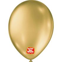 Balao 9 Liso Metalizado Ouro PCT.C/25 Balao 9 Liso Metalizado Ouro PCT.C/25