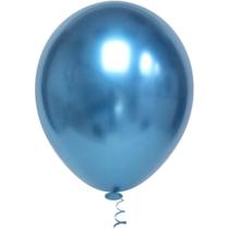 Balao 9 Liso Platino Azul Redondo PCT.C/25 Balao 9 Liso Platino Azul Redondo PCT.C/25
