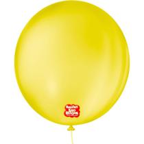 Balão 9 Liso Redondo Amarelo Citrino PCT.C/50 Balão 9 Liso Redondo Amarelo Citrino PCT.C/50
