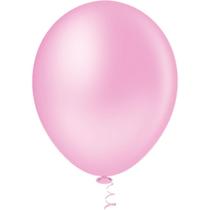 Balão 9" Liso Rosa BABY GRAN Festa - Pacote com 50 Unidades
