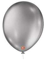 Balao 9 metallic balloon c/25 prateado sao roque Balao 9 metallic balloon c/25 prateado sao roque