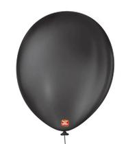 Balão 9 polegadas Látex Liso Preto Ébano Balões São Roque 50 unidades Balão 9 polegadas Látex Liso Preto Ébano Balões São Roque 50 unidades