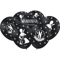 Balão 9 Wandinha Preto 25 Un - Festcolor