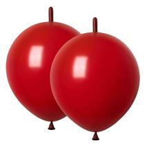 Balão ADIDO EVA 12" de látex vermelho escuro 80 unidades Quick Link