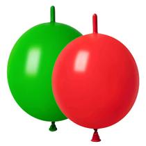 Balão ADIDO EVA 12 polegadas vermelho verde Link 80 unidades Party