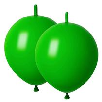 Balão ADIDO EVA Link 12" verde 80 unidades de látex rápido