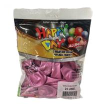 Balão Alumínio 9 Fucsia Happy Day 25un