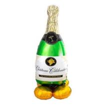 Balão amscan Anagram Bubbly Wine Bottle Airloonz Foil 60cm