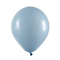 Balão Art Latex Buffet Redondo Nº7 com 50 Unidades Azul Claro