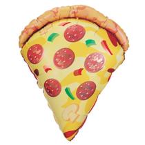 Balão Betallic Pizza Slice Super Shape 74cm Mylar Balão Betallic Pizza Slice Super Shape 74cm Mylar