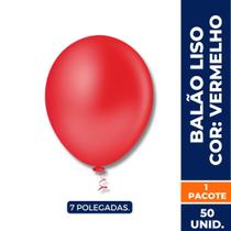 Balão Bexiga 7 Polegadas Várias cores 1 Pacote com 50un.