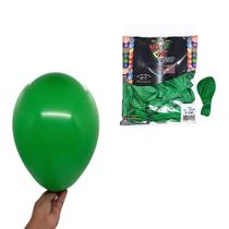 Balão Bexiga 9 Polegadas Liso - 30 unidades - Happy Day-Cor Verde Bandeira
