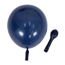 Balão Bexiga Azul Escuro Liso Número 5 Polegadas Pequeno Para Festas 50 Unidades